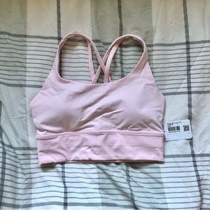 NWT Lululemon size 4 Energy Bra, strawberry milk
